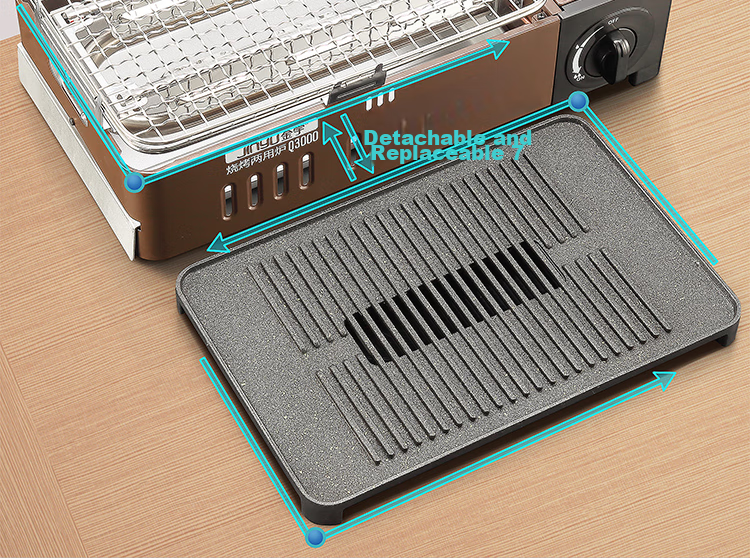JInyu Portable Gas Stove for Barbecue, Outdoor Camping And Picnic Equipment, Gas Burner, Butane Stove, Cartridge Magnet Cooker 10