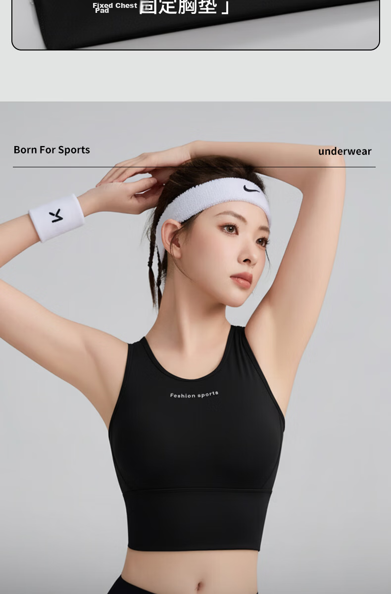 GUJIN Women's Sports Bra 2026 Strap Tank Top Shockproof Push-Up Anti-Sagging Fitness Running Yoga Seamless Bra 11