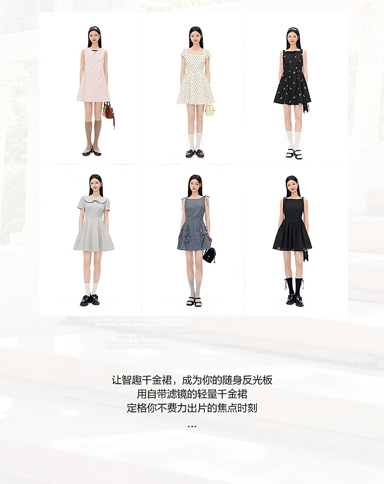 LeTing Original Printed Draped Collar Spliced Shirt Doll Collar Dress Black (In Stock) XS 2
