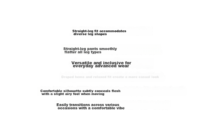 Demana [Light Workplace Style] Summer Simple Commuter Six-Point Straight Loose Versatile Petite Women's Casual Pants 8