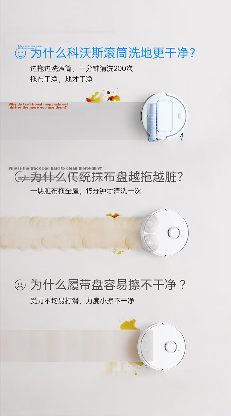 Ecovacs T80S PRO Robot Vacuum Cleaner with Mopping, Washing, Drying, Automatic Cleaning, Drum Floor Washing Robot Water Tank Version【Price Protection 618】 11