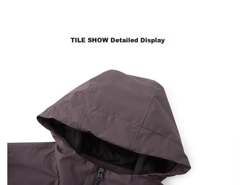 Gxgjeans Men's Workwear Multi-Pocket Casual Hooded Jacket Spring 2025 New Purple 185/XXL 13