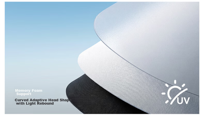 MissWiss Double-Sided Sun Protection Hat for Women Summer Outdoor UV Protection Versatile Sun Hat Goddess Black - Qi Wei Same Style 14