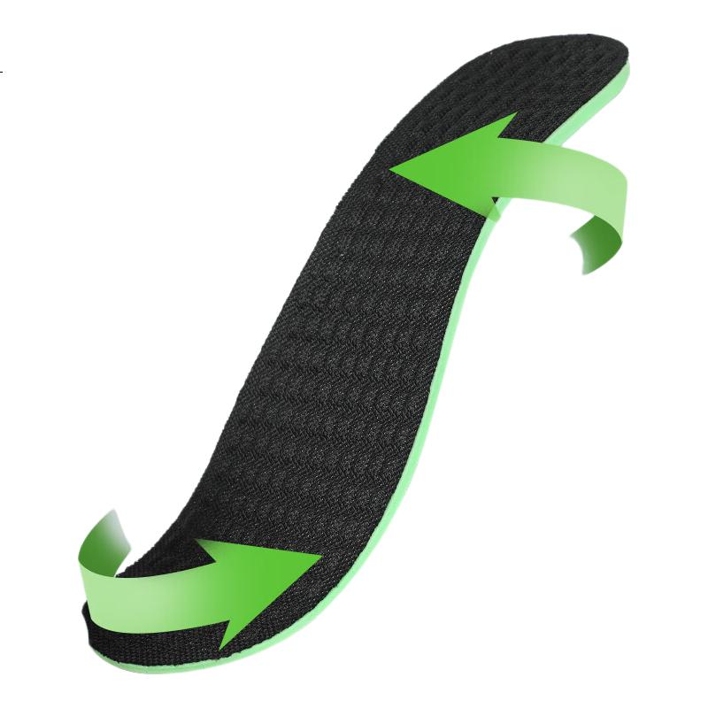 FOOTOPPO Odor-Resistant Insoles for Men, Soft And Elastic, Summer Sports Shock-Absorbing Sweat-Wicking Breathable Military Training Leather Shoes Insoles Summer