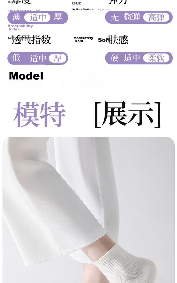 Qihaiqiu Disposable Socks for Men and Women, Travel and Business Use, Daily Disposable, No Washing Needed, Sweat-Absorbent and Breathable, Short Tube Style, 20 Pairs 13