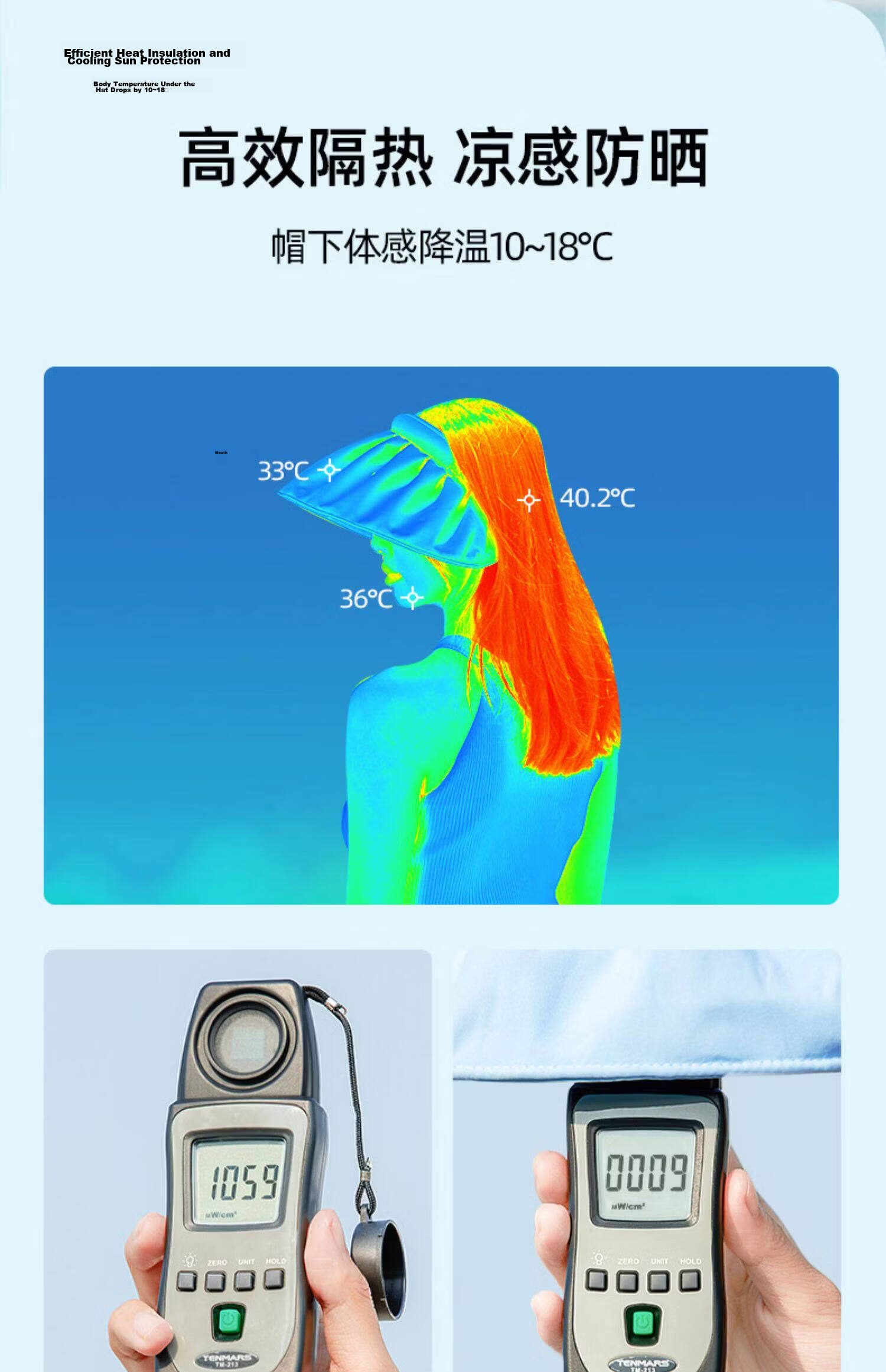Jingtang Jingpin 2026 New Women's Sun Protection Hat Large Brim Headband Open Top Shell Hat UV Protection Foldable Sunshade Hat 6