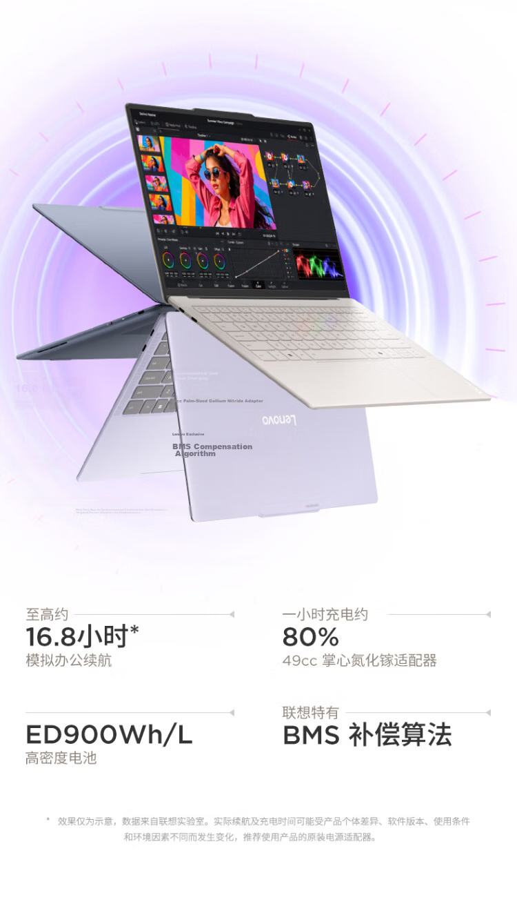 Lenovo YOGA Air 14 Ultra Aura 14-inch Lightweight Laptop Core i3 UltraX7 358H 32GB 1TB 2.8K 120Hz Touchscreen Night Satin 13