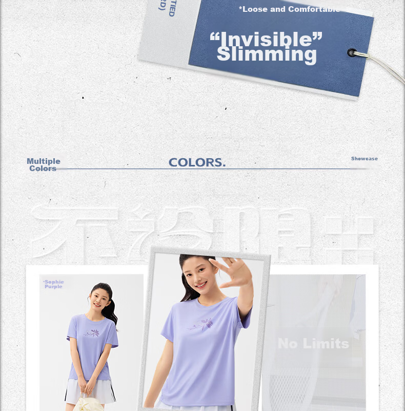 361° Women's Short Sleeve Spring Summer New Sports T-Shirt Quick-Dry Loose Casual Running Top 662624113-3 3