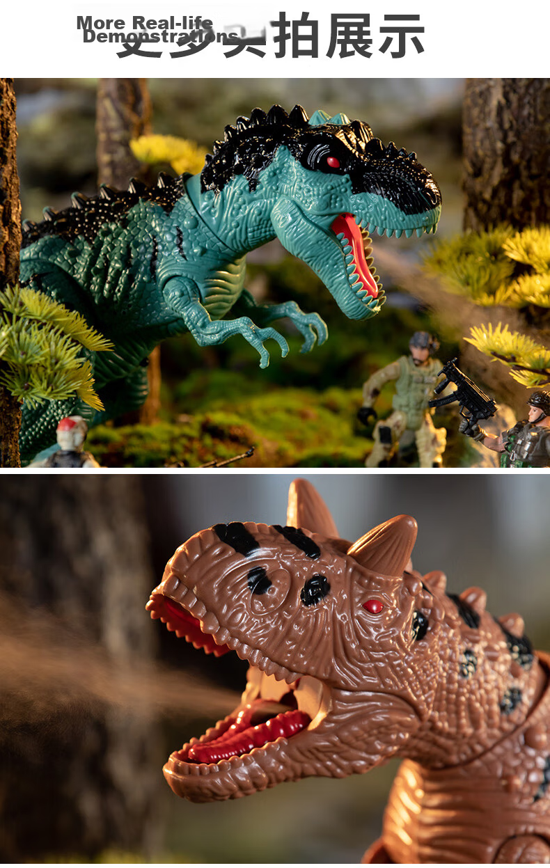 TEMIAI Programming Interactive Robot T-Rex Toy with Spray, Lights, and Music Realistic Dinosaur Birthday Holiday Gift 9