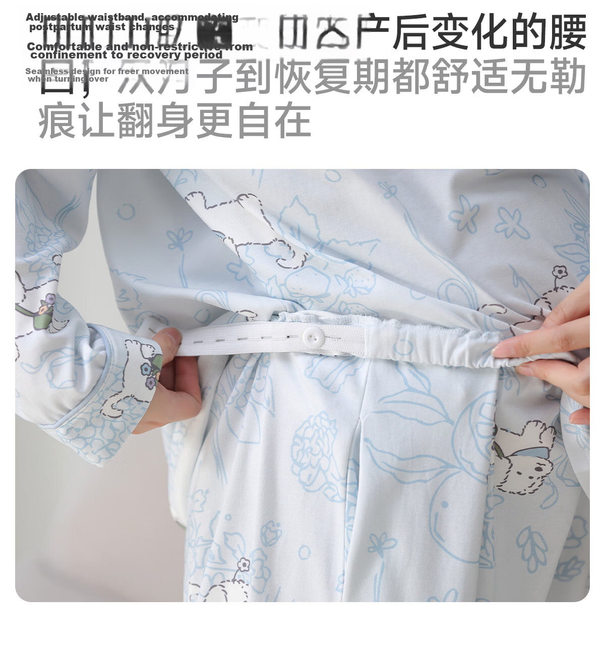 JOYNCLEON Padded Maternity Nursing Pajamas Pure Cotton Sweat-Absorbing Postpartum Summer Thin Breastfeeding Sleepwear Pregnant Women Homewear L Jyz212816 24