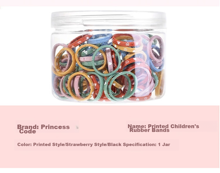 Princess Code Kids Hair Ties Girls Elastic Hair Bands High Elasticity No Hair Damage Hair Accessories for Students Baby Braided Hair Rope 11