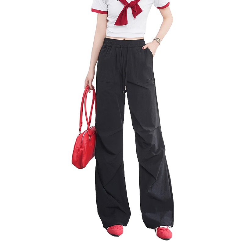 Borui Summer Lightweight Work Pants for Women 2026 New Quick-Dry Straight Casual Pants American Paratrooper Style