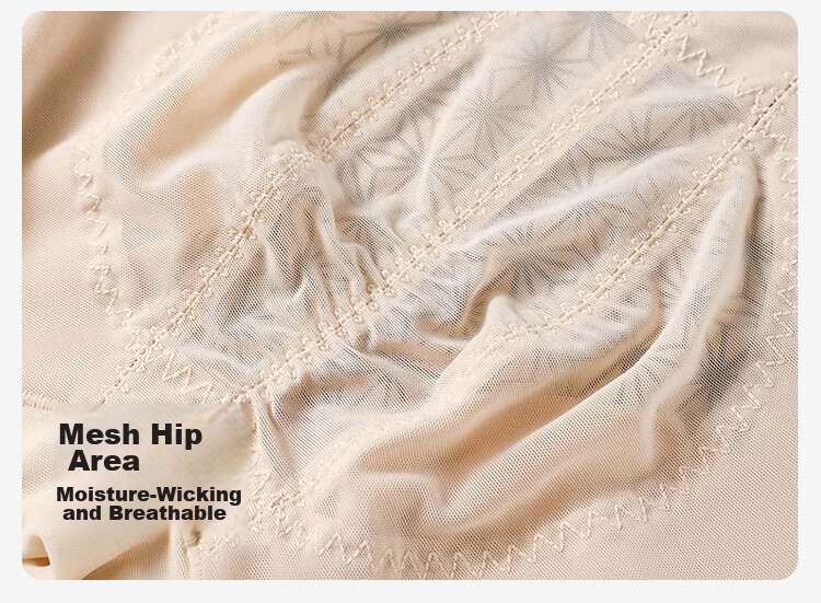 FitonTon Postpartum Mid-Waist Seamless Mesh Shaping Tummy Control Hip-Lifting Waist-Slimming Short Body Shaping Pants 14