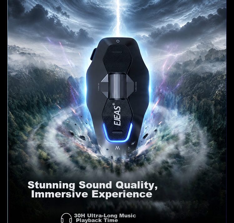 EJEAS X10 Motorcycle Riding Intercom Helmet Bluetooth Headset Radio Mesh Network Walkie Talkie Smart Voice 6