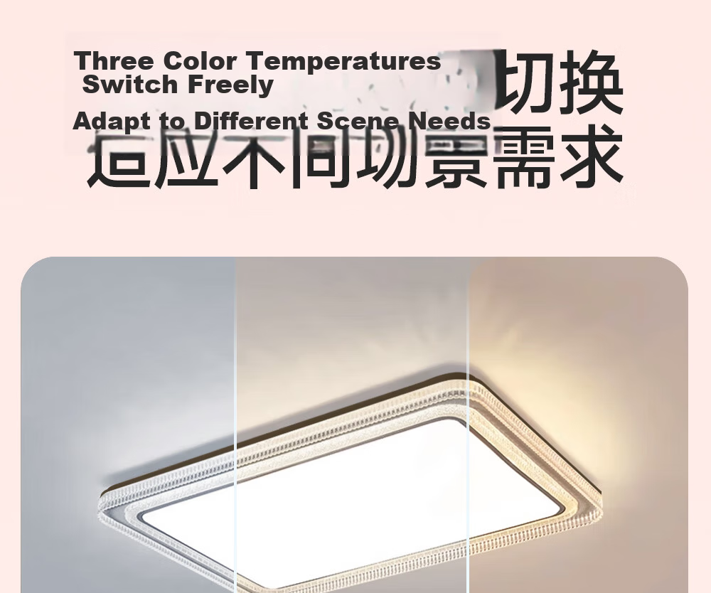 Kuka LED Ceiling Light Italian Style Eye Protection LED Source Living Room Bedroom Lighting 40cm Round [Installation Included] 11