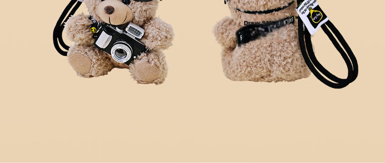 Hushi Xiaobao Cute Adorable Big-Eyed Black Cat Plush Keychain with Small Fish Backpack Pendant Creative Couple Bag Charm 7