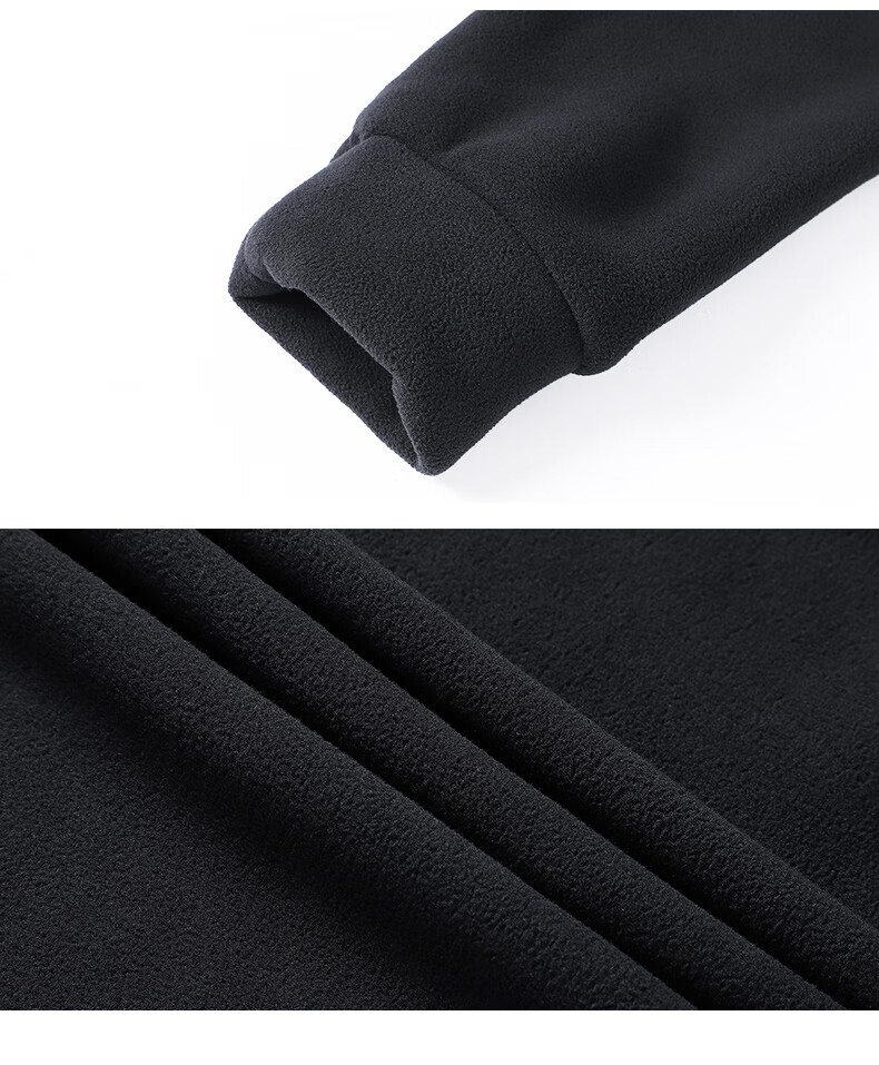 MiiOW Fleece Jacket for Men, Autumn And Winter New Trendy Versatile Outdoor Fleece-Lined Warm Casual Jacket Menswear 19