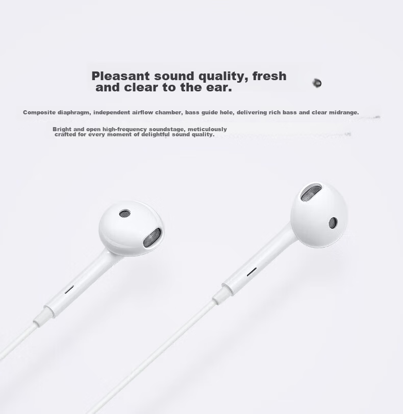 OPPO Semi-In-Ear Wired Earphones MH135 3.5mm Jack 3