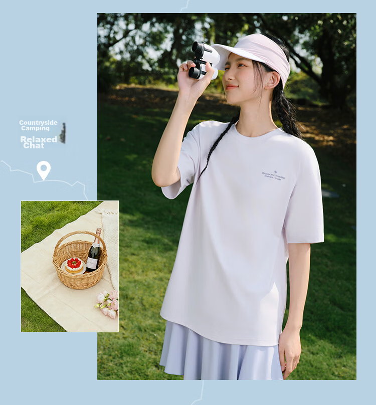 Semir Women's Summer Short Sleeve T-Shirt Mid-Length Printed Moisture-Wicking Quick-Dry Loose Fit 2026 Fun Clothing 109326100043 6