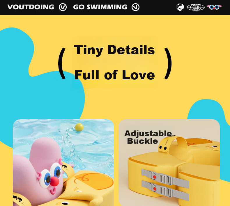 Voutdo.ing Baby Swimming Ring Inflatable-Free Underarm Float for Babies Over 6 Months 25