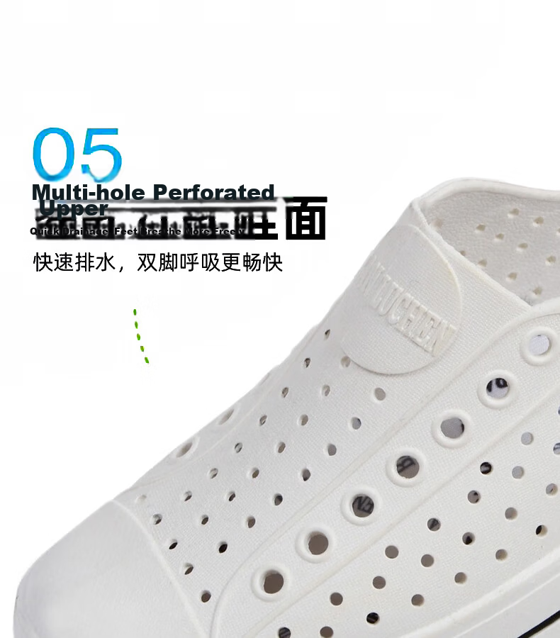 FOOTOPPO Women's Clog Water Shoes Shallow Waterproof Rain Shoes Fashion Breathable Beach Sandals Soft Sole Non-Slip Creek Shoes 8