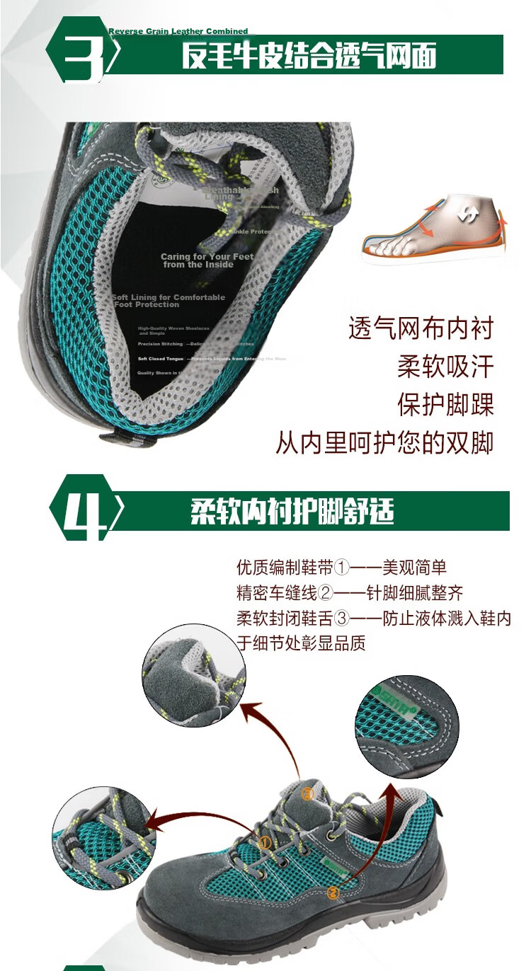 Shida Safety Shoes for Men, Insulated Shoes, Breathable Electrician Work Shoes, Non-Slip Safety Shoes, Anti-Smashing FF0503 Size 39 4