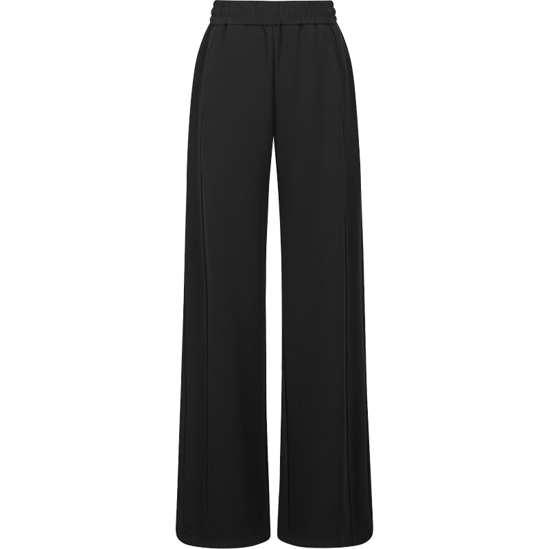 Yixiang Liying White Mask Pants Casual Women's Summer New Loose Draped Wide-Leg Straight Pants Gentle Black XL