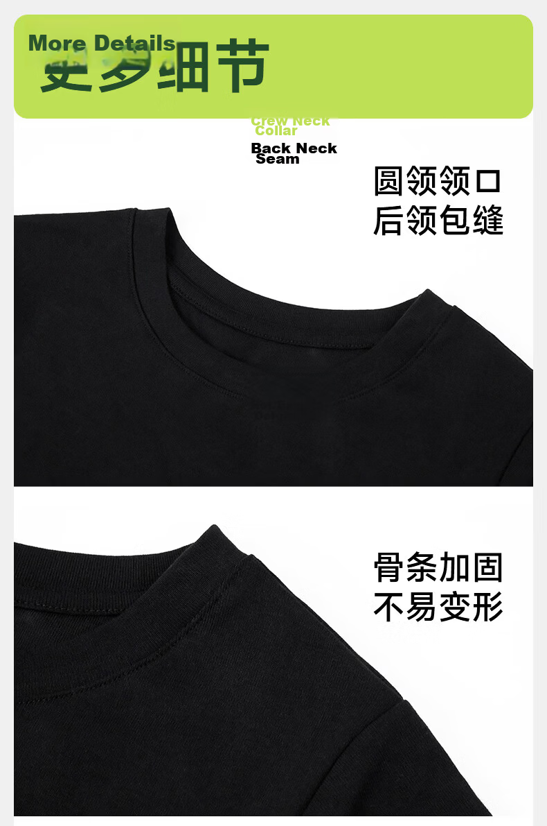 Langsha Women's Short Sleeve High Cotton T-Shirt Summer Slim Fit Casual Solid Color Top 13