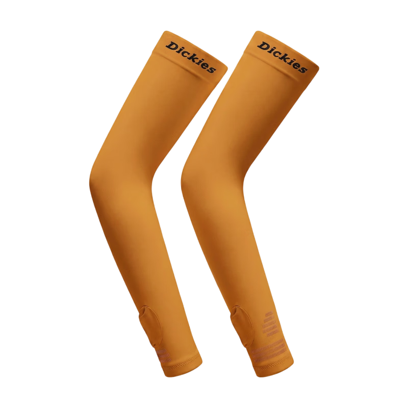 Dickies Sun Protection Ice Sleeves Unisex Lightweight Outdoor Arm Sleeves Cycling UV Protection Ice Silk Sleeve Orange