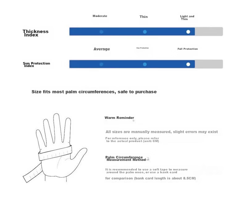 TUCANO Women's Summer Thin Sunscreen Gloves UV Protection Driving Cycling Non-Slip Fingerless Touchscreen Ice Silk Gloves 24