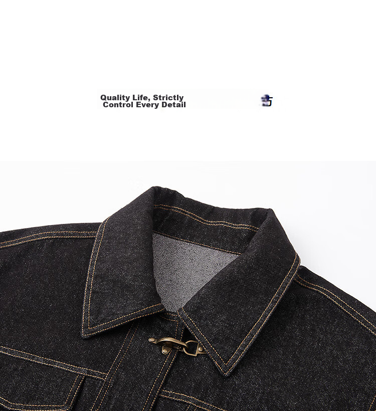 Demana [Cloud Feel Cotton Blend] Spring Vintage Style Lapel Fake Pocket Topstitching Loose Petite Women's Denim Jacket 12