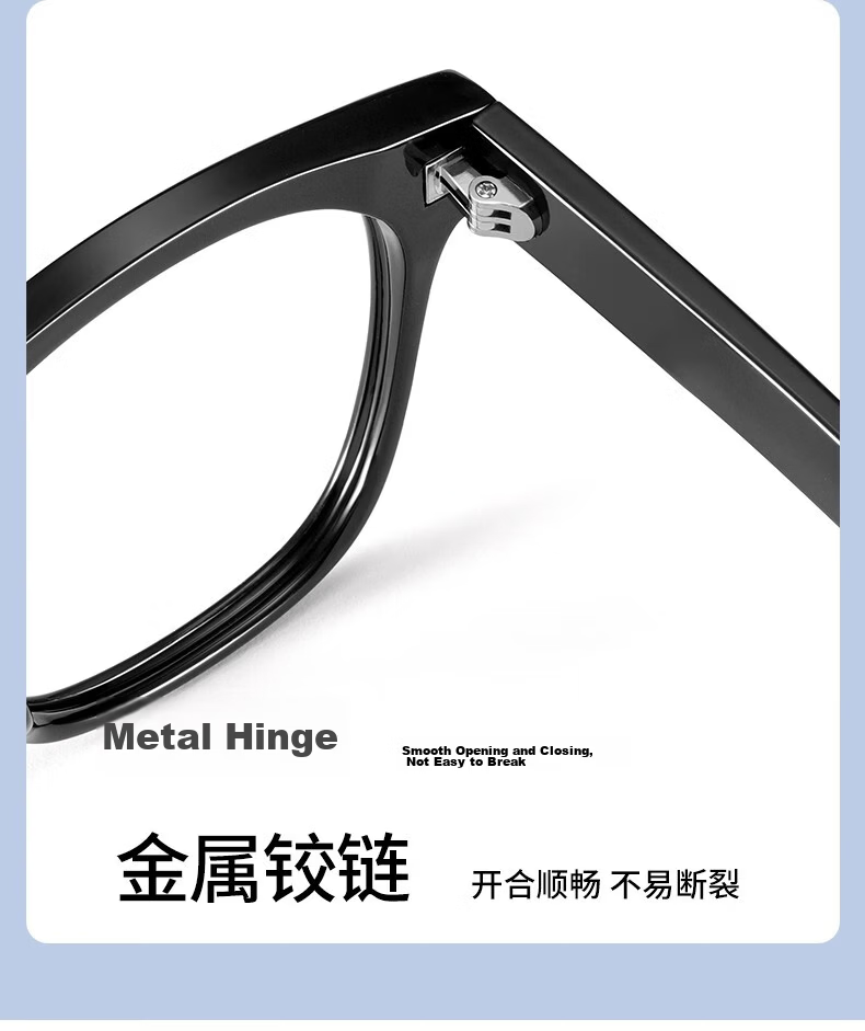 Murata Inao Blue Light Blocking Glasses Myopia Eyewear Fashionable Black Frame Face Slimming Natural Look Bright Black 300 Degree 11