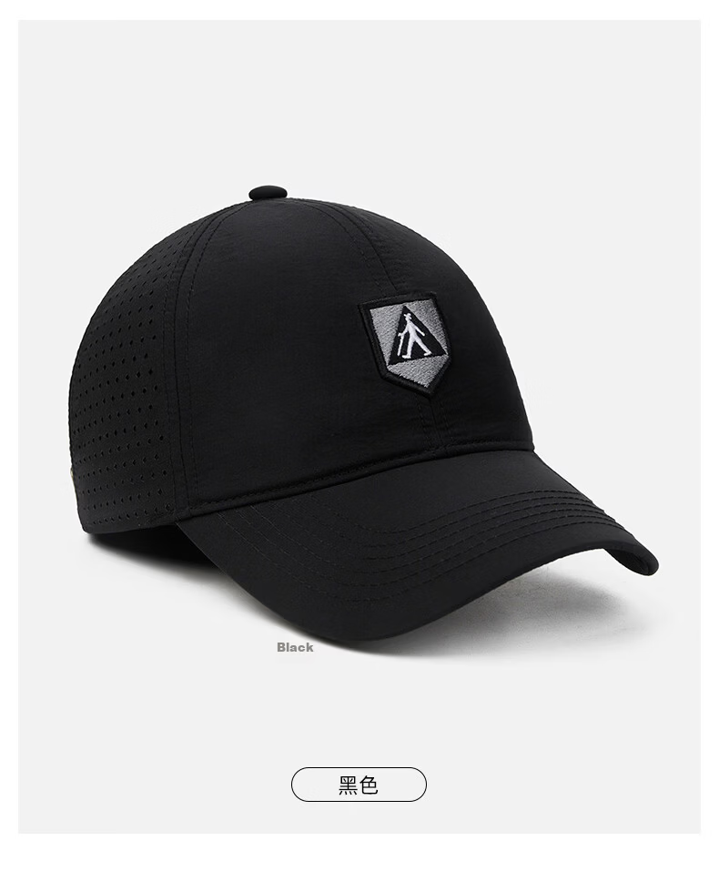 Zulijian Breathable Mesh Baseball Cap Summer Sun Protection Unisex Casual Black Visor Hat 8