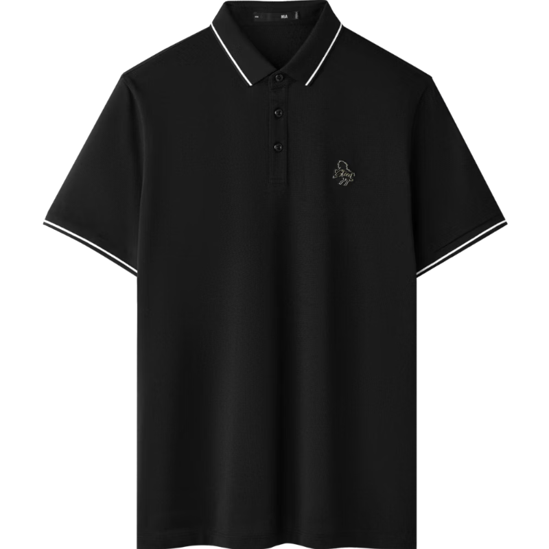 HLA Heilan Home Men's Short Sleeve Polo Shirt 2026 New Year of the Horse Cool and Breathable Summer Short Sleeve