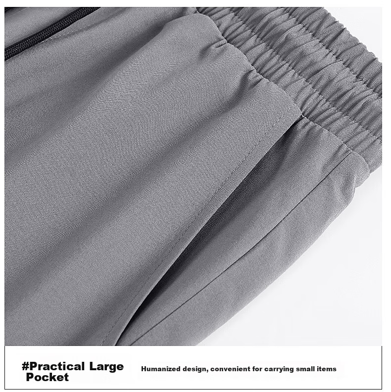 JEANSWEST LIFE Men's Summer Ice Cooling Air-Conditioned Lightweight Breathable Beach Shorts Five-Point Pants B 15