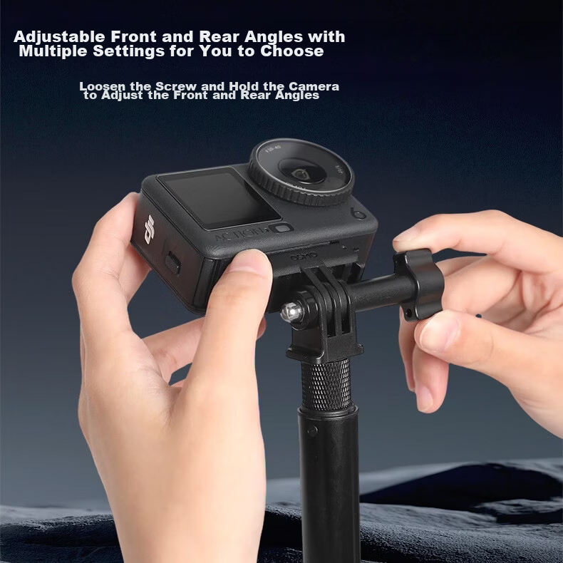 Qiye Selfie Stick Adapter Screw Compatible with DJI Action6 Action5 Pro Sports Camera, GoPro Tripod Mount Screw Hole Nut for FeiyuTech X5 8