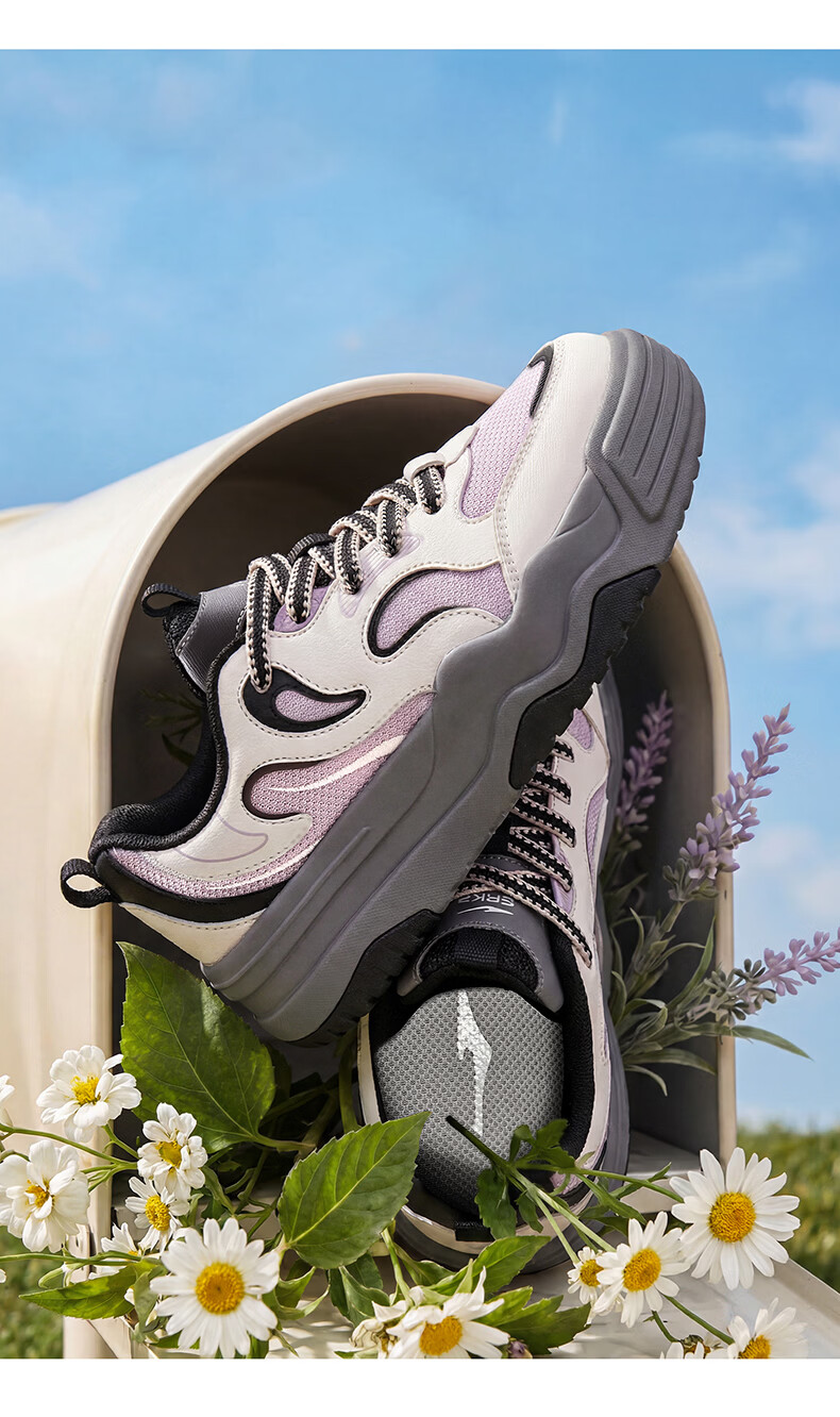 ERKE Women's Casual Sneakers Summer 2026 Breathable Versatile Sports Shoes | Youran 2 9
