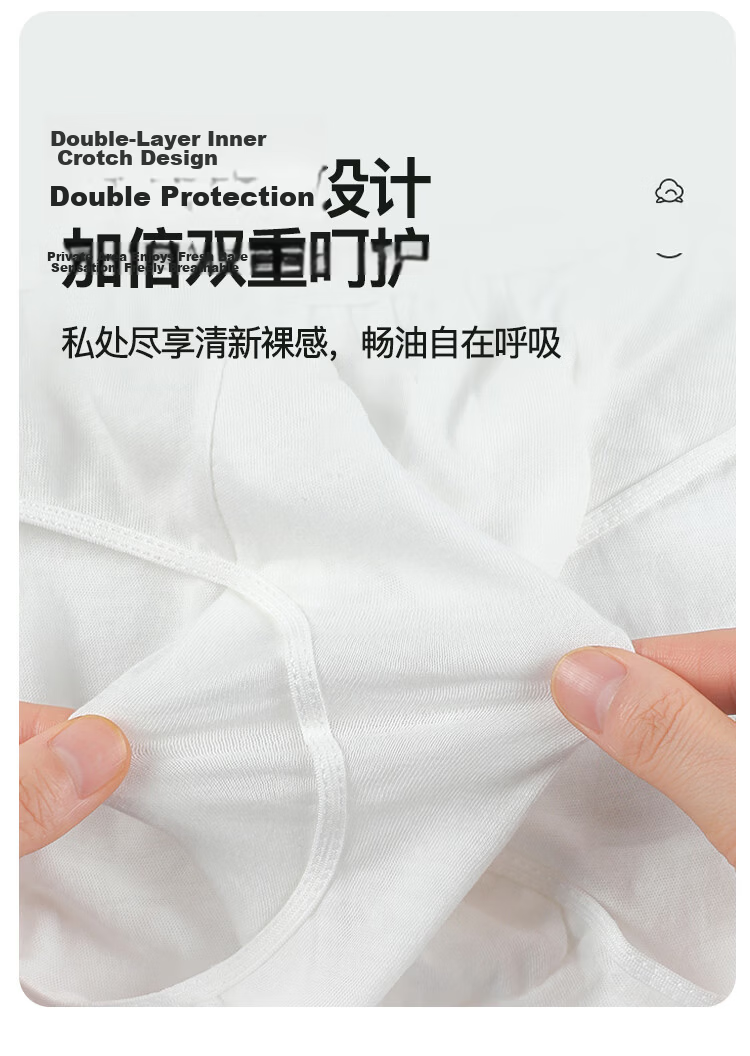 Langsha Women's Disposable Cotton Maternity Postpartum Plus Size Individually Packaged Sterilized Travel Triangle Day-Use Underwear 5