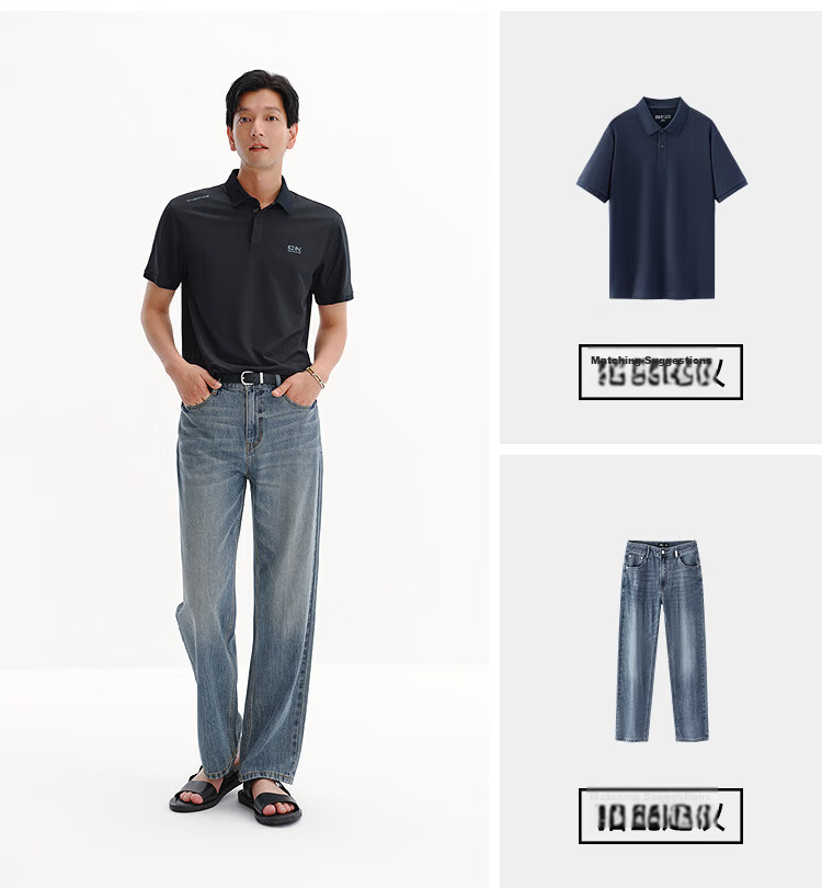 Semir XCNSPACE Aerospace Collaboration Series Men's Polo Knit Shirt 101326115109 8