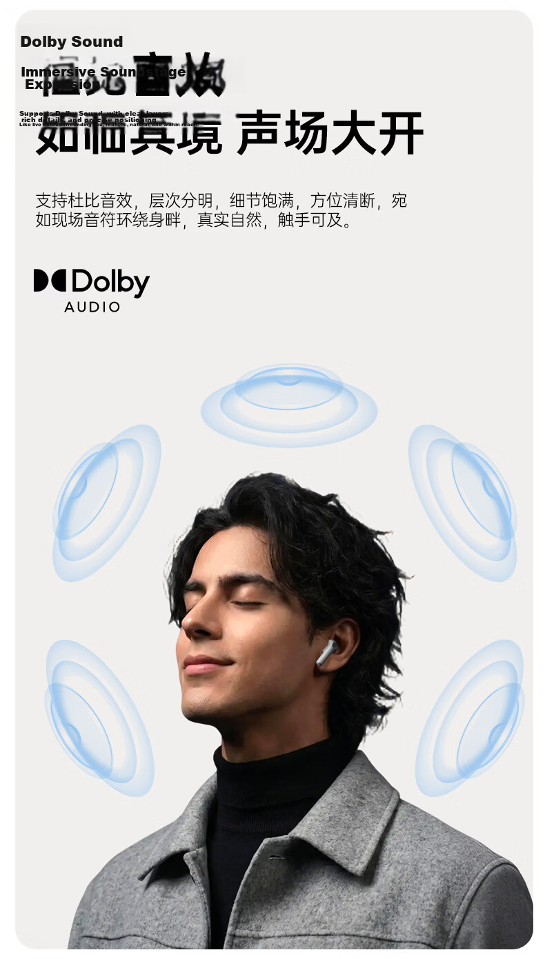 MICROKIA 2026 Latest HIFI Sound Quality Bluetooth Earbuds Semi-In-Ear Wireless Long Battery Life Sports Noise-Canceling Headphones for Apple 10