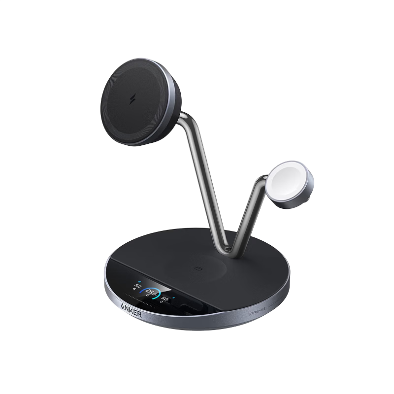 ANKER Prime 35W Semiconductor Air-Cooled 3-in-1 Desktop Wireless Charger Dock Magsafe Magnetic Stand for Apple Watch iPhone Earbuds Apple Watch