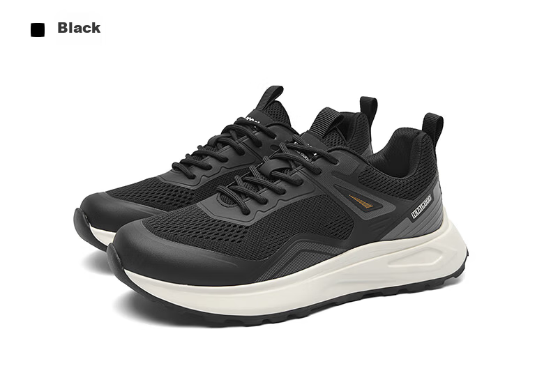 HLA Men's Fashion Mesh Breathable Sports Casual Shoes HAAXXM3EAO259 Black Size 39 21