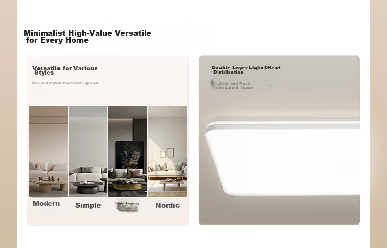 Midea Ceiling Light Living Room High Brightness LED Eye Protection Smart Dimmable Lighting Fixture 200W Bright Eye 3