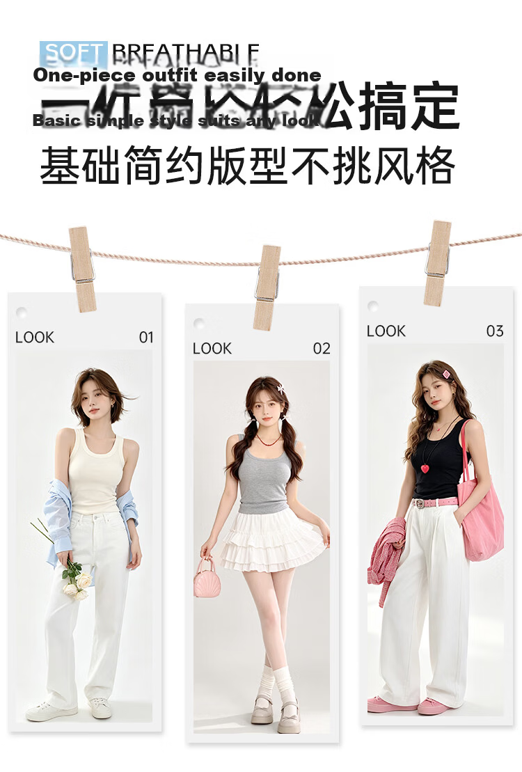 Urban Beauty Women's Camisole 2026 New Summer Slim Knit Vest Versatile Style 4