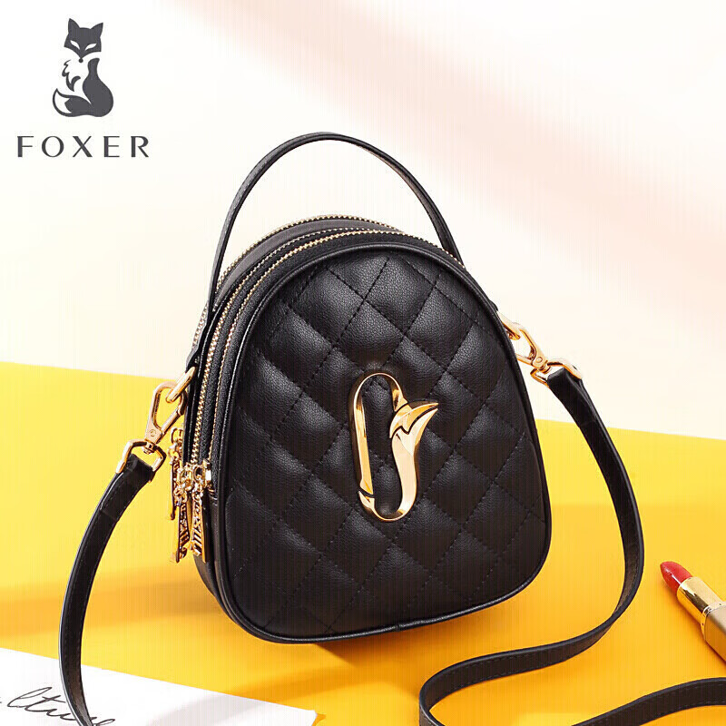 FOXER Leather Women's Large Capacity Handbag Tote Shoulder Bag Crossbody Bag Luxury Gift for Girlfriend