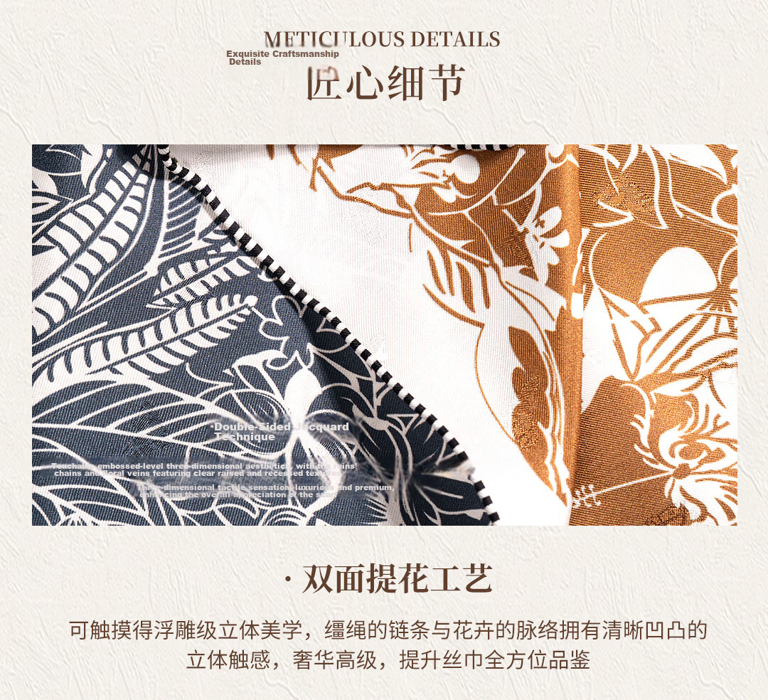 Shanghai Story 100% Mulberry Silk Jacquard Square Scarf Genuine Silk Gift for Mom and Girlfriend Birthday 15