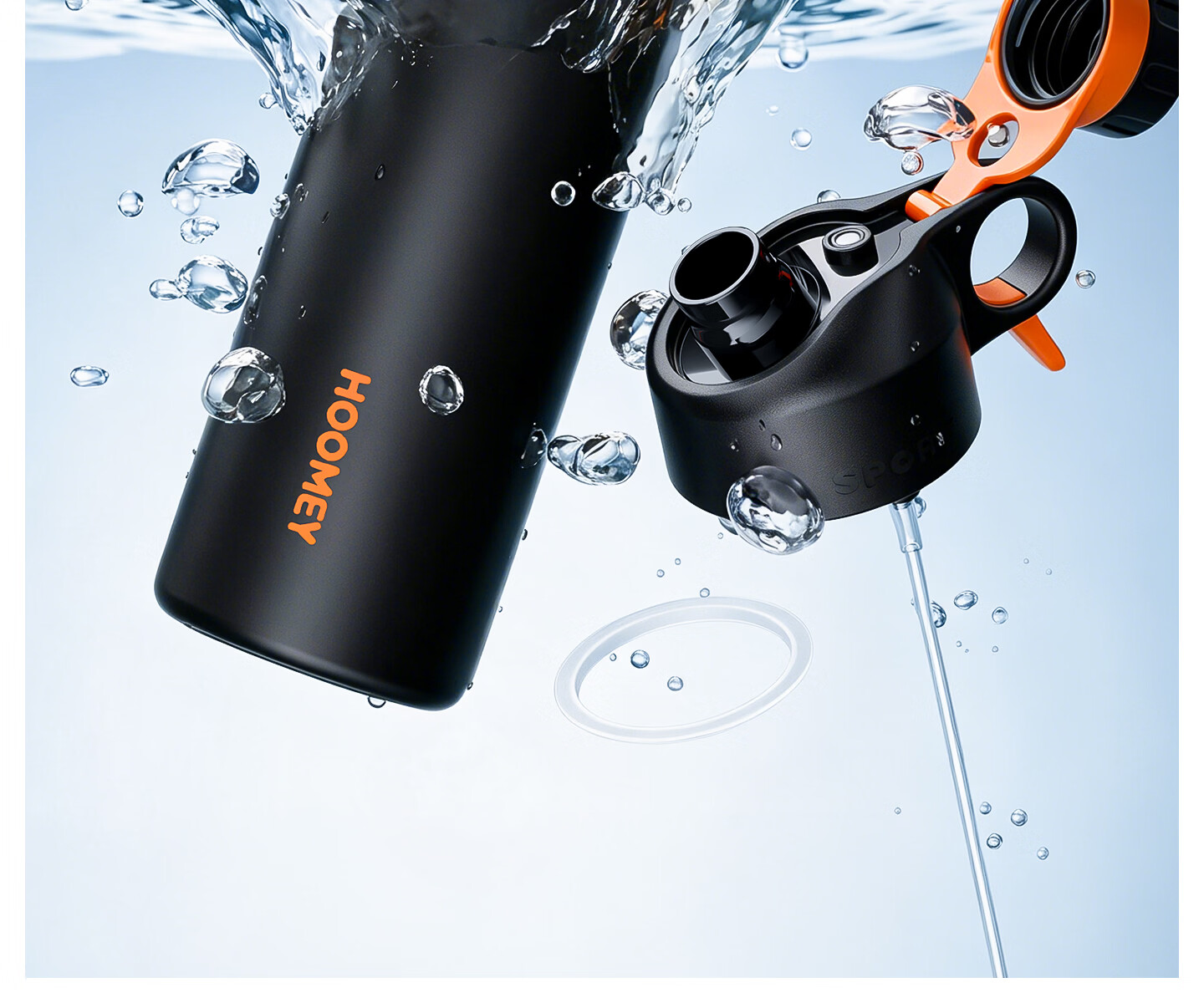 HOOMEY Spray Water Bottle Insulated Straw Cup for Boys and Girls Ages 6-12 Student School Sports Spray Bottle 24