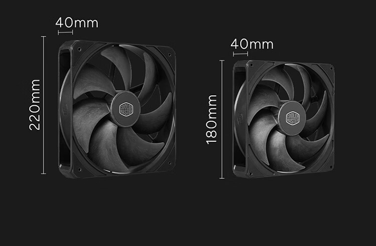 CoolerMaster HAF II 500 EATX Computer Case Master Sliding Rail/22040 Thickened Fan/Dual Mode GPU Bracket/Supports 4 Dual-Slot GPUs/Top-tier IO Panel 7