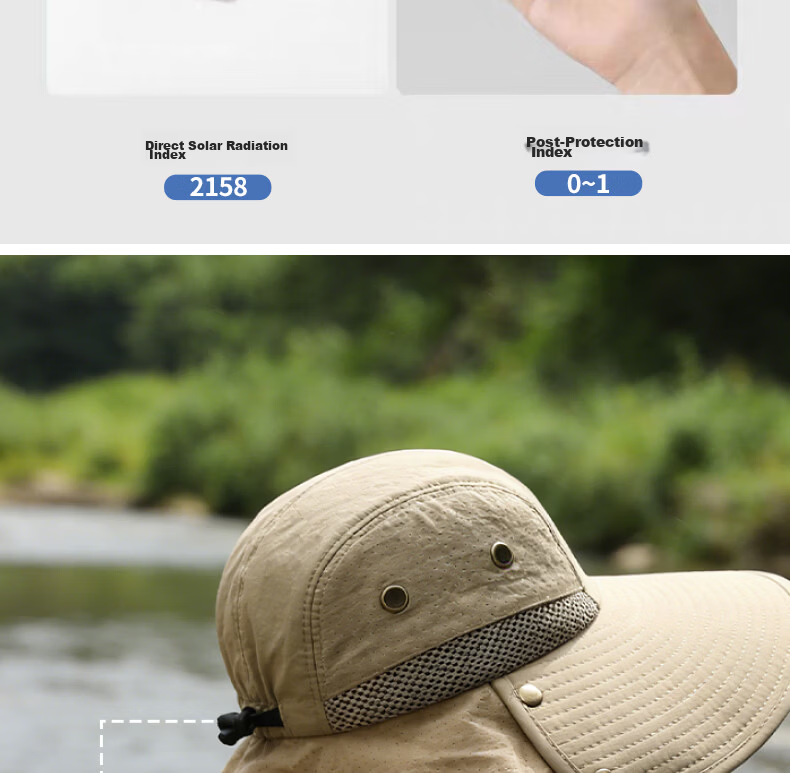 RED DRAGONFLY Women's Summer Outdoor Sun Protection Breathable Cooling Sun Hat Bucket Hat Fishing Hat for Men 12