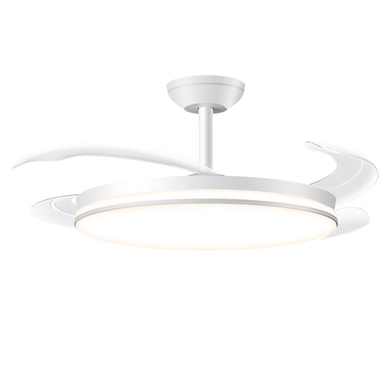 Dell Invisible Fan Light Eye Protection Fan Light Large Airflow Fan Light for Dining Room Living Room Bedroom with Electric Fan Integrated Silent Fan Light
